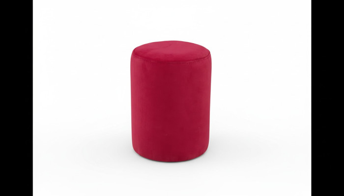 Tabouret rose rembourré de tissu cadre en panneaux de particules MDF tabouret de luxe nouveau
