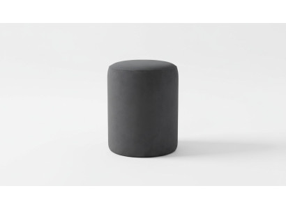 Tabouret gris Salon Rembourrage textile Meubles exclusifs de première classe