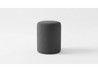 Tabouret gris Salon Rembourrage textile Meubles exclusifs de première classe
