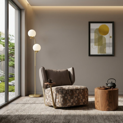 Fauteuil rembourré coloré Salon Fauteuil de designer Relaxation Solo Neuf