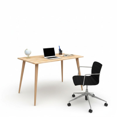Table en bois beige Design Loft Table Bureaux élégants Meubles de luxe