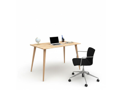Table en bois beige Design Loft Table Bureaux élégants Meubles de luxe