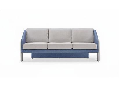 Canapé trois places gris-bleu Sofas modernes rembourrés Design Canapé pour salon