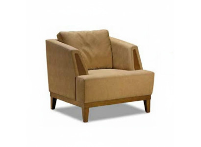 Fauteuil marron en tissu design moderne fauteuil de télévision une place