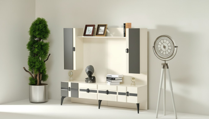 Meubles en bois pour salon design de luxe