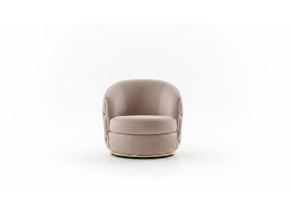 Fauteuil design beige Chesterfield pour salon meubles rembourrés de luxe