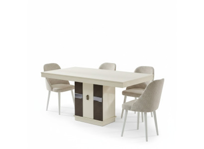 Ensemble de salle à manger complet de 7 pièces chaises de luxe meubles design table à manger meubles en bois