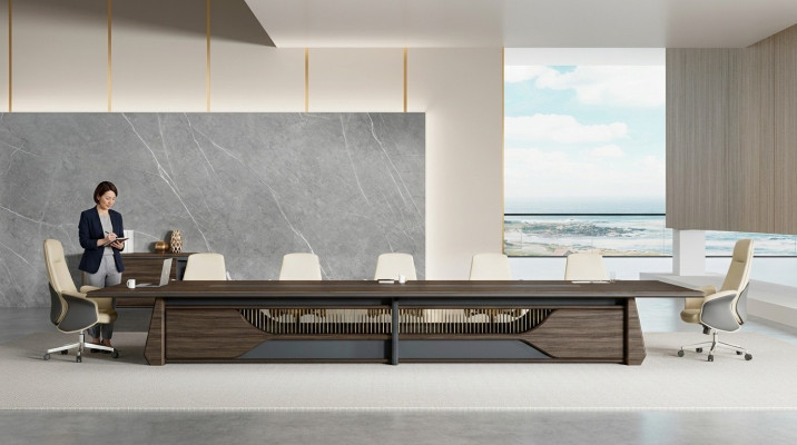 Canapé moderne en cuir brun, design, salon, canapé trois places, mobilier design.