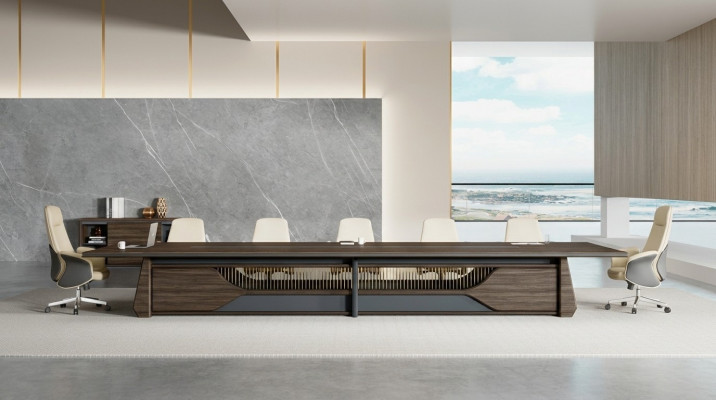 Canapé moderne en cuir brun, design, salon, canapé trois places, mobilier design.