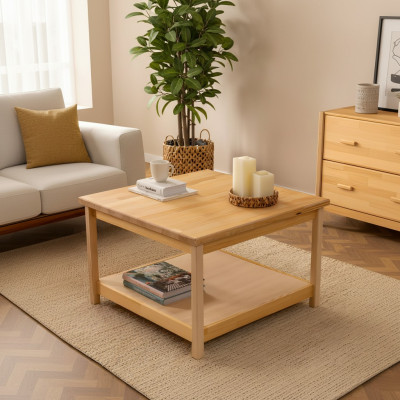 Table basse en bois beige Table basse moderne pour salon Meubles design