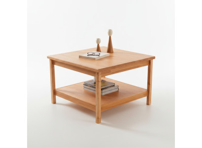 Table basse brune au design moderne pour salon, table de café, table d'appoint en bois.