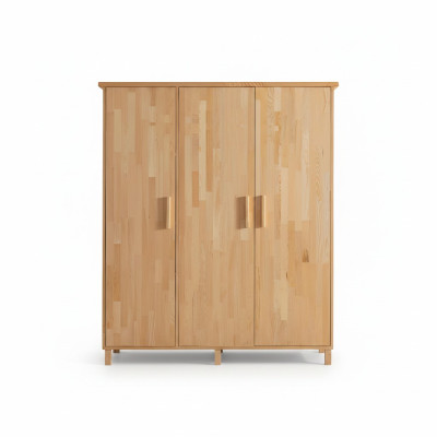 Chambre beige Armoire élégante Designer armoires en bois à 3 portes