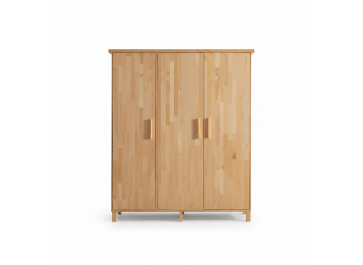 Chambre beige Armoire élégante Designer armoires en bois à 3 portes