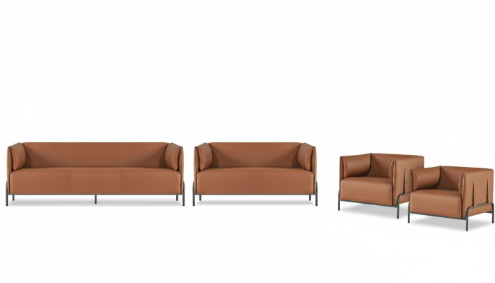 Ensemble pour bureau 4 pièces 3 places 2 places avec 2 fauteuils style design moderne