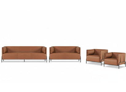 Ensemble pour bureau 4 pièces 3 places 2 places avec 2 fauteuils style design moderne
