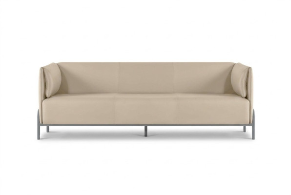 Ensemble de bureau canapé 3 places beige design moderne salon coussins