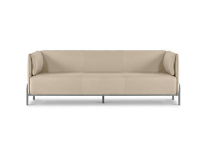 Ensemble de bureau canapé 3 places beige design moderne salon coussins