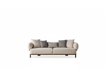 Canapé moderne gris trois places pour décoration de salon de luxe