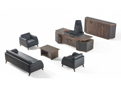 Ensemble de bureau complet Canapés Bureau Buffet Bureau Canapé Cuir