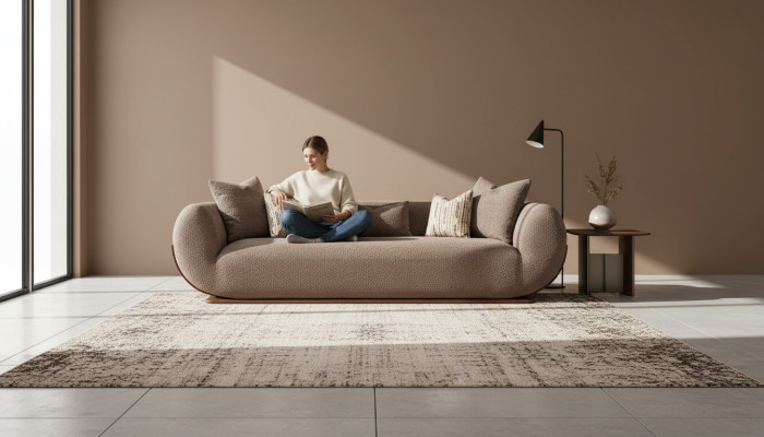 Canapé 3 places en tissu, canapé de luxe pour salon, meubles modernes neufs