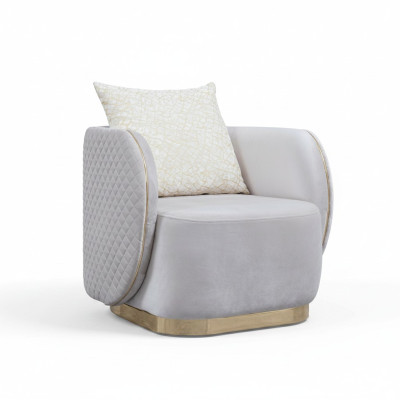Fauteuil de salon club rembourré de luxe