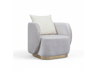 Fauteuil de salon club rembourré de luxe