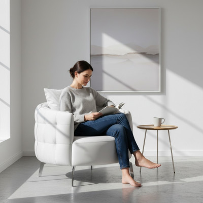 Fauteuil en tissu rembourré pour salon, siège de luxe, coloré, moderne, neuf