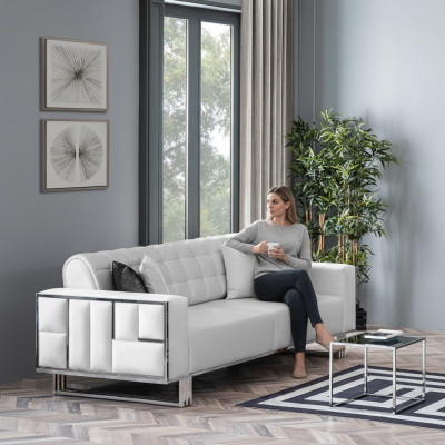 Canapé 3 places design canapés rembourrés assise design trois places moderne tissu meubles nouveau