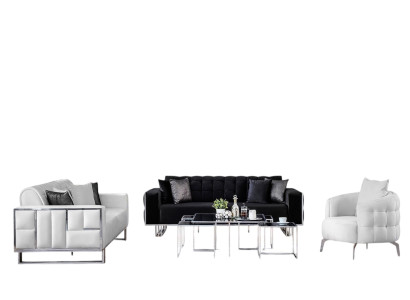 Jeu de canapés 3+3+1 places canapé fauteuil jeu de canapés de luxe groupe nouveau