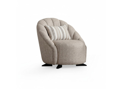 Fauteuil moderne en tissu relax de style luxe