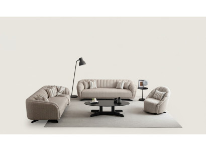Jeu de canapés 3 places Design Canapé Fauteuils Moderne Luxe Neuf