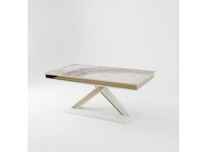Table à manger de luxe Table extensible en bois Design moderne pour salle à manger Nouveau