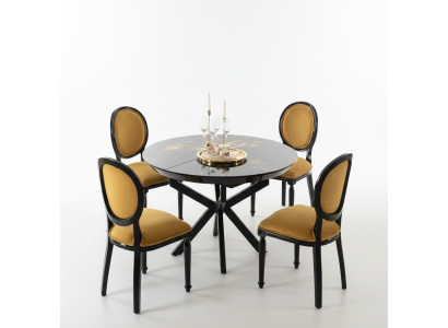 Table à manger ronde en bois design