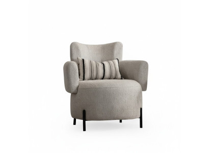 Fauteuil de luxe nouveau revêtement design salon moderne bois textile nouveau