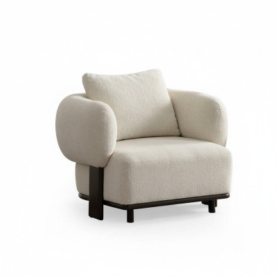 Fauteuil moderne en cuir relax de luxe