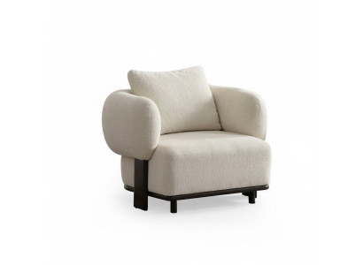 Fauteuil moderne en cuir relax de luxe