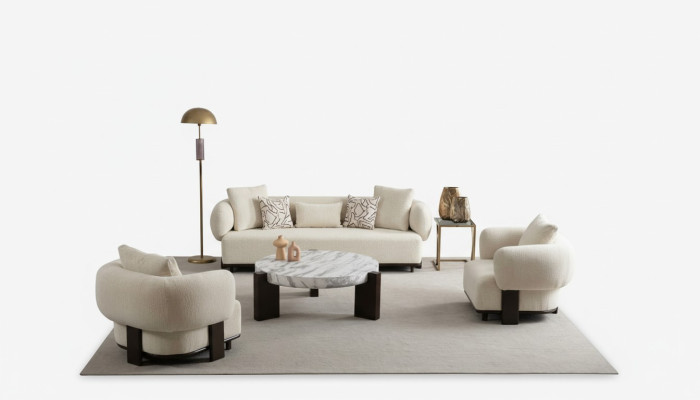 Canapé 2x ensemble 3 places fauteuil blanc design moderne ensemble canapé