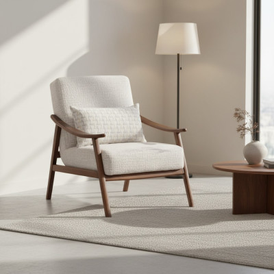 Fauteuil moderne en tissu de luxe design meubles rembourrés salon