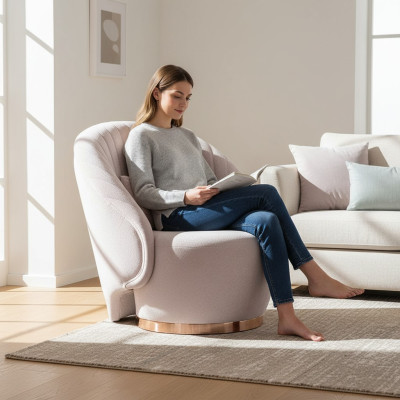 Fauteuil design moderne pour salon 1 place luxe fauteuil rembourré meubles de détente club