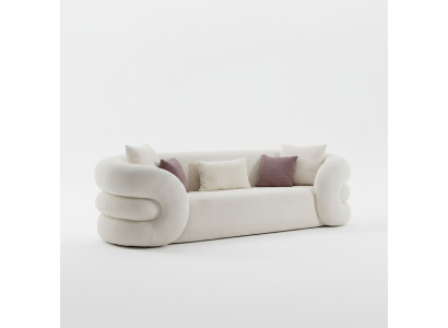 Canapé 3 places paysage résidentiel canapé fauteuil ensemble rembourré tissu cuir moderne