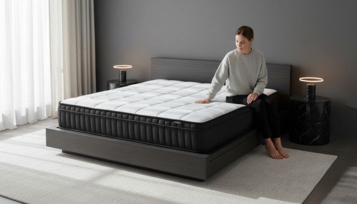 Matelas en mousse taille King Matelas orthopédique Matelas pour lit 35cm 100x200cm
