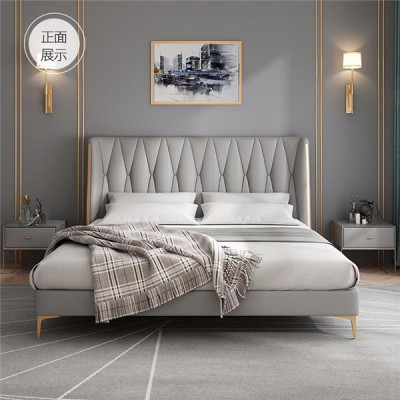 Lit jumeau de luxe pour enfants en gris
