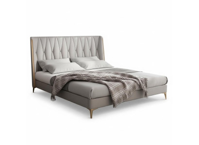 Lit jumeau de luxe pour enfants en gris