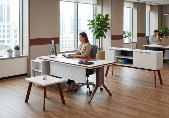 Jeu de bureau table d'appoint table mobile 3 pièces