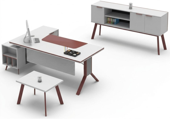 Jeu de bureau table d'appoint table mobile 3 pièces