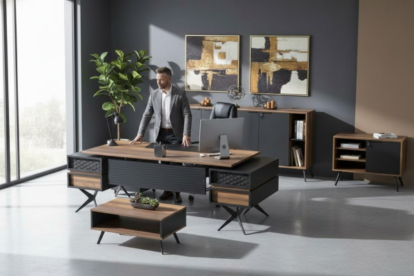 Ensemble de bureau table table d'appoint buffet décoration pour bureau