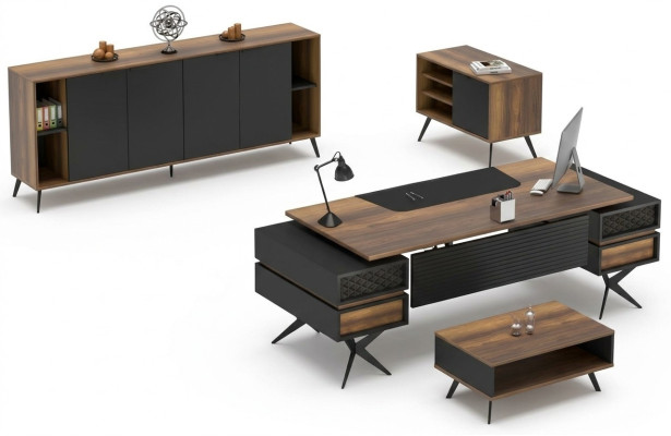 Ensemble de bureau table table d'appoint buffet décoration pour bureau