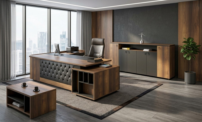 Ensemble de meubles de bureau Sideboard de 3 pièces