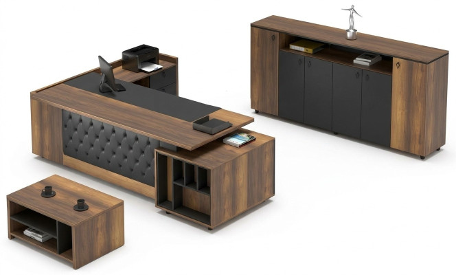 Ensemble de meubles de bureau Sideboard de 3 pièces