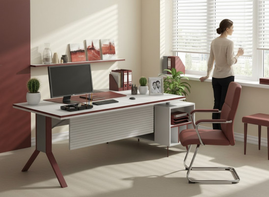 Bureau multifonctionnel table d'angle table bureau du chef